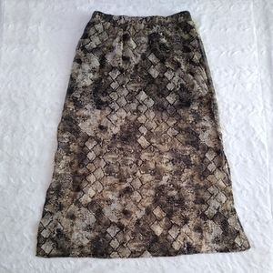 Maurices Snake Print Maxi Skirt